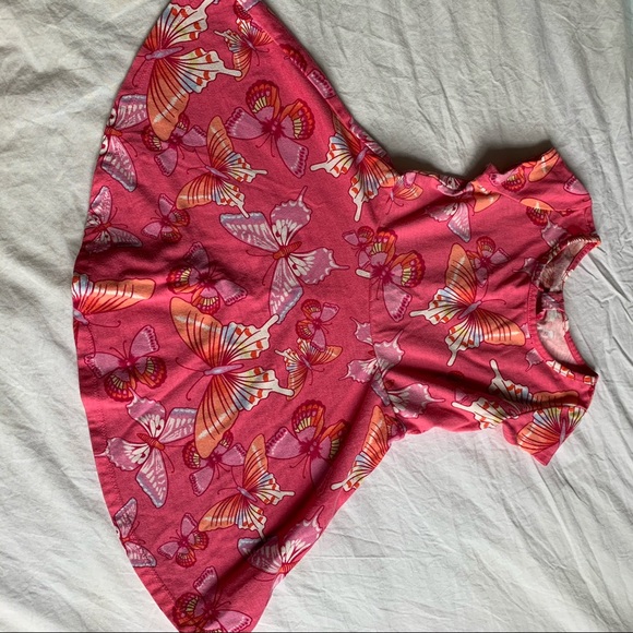 pink butterfly dress